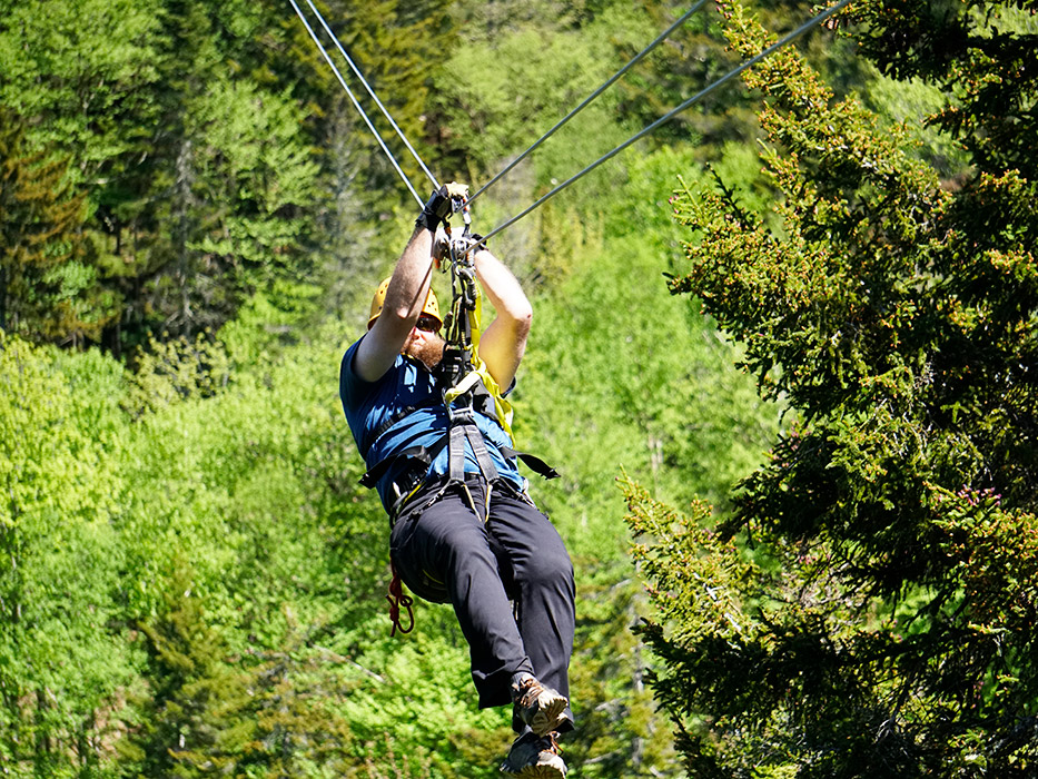 See the mountains from up high on the Bretton Woods canopy Tour!